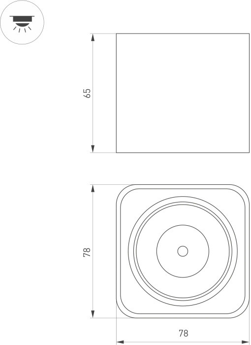Точечный светильник DICE 046634 Arlight