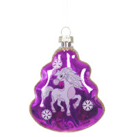 Украшение новогоднее "Елочка с лошадкой", L8 W2,5 H11 см