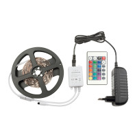 Светодиодная лента  ULS-Q221 5050-60LED/m-IP20-3M-RGB RRP36C24 Комплект светодиодной ленты с адаптером и контроллером Volpe