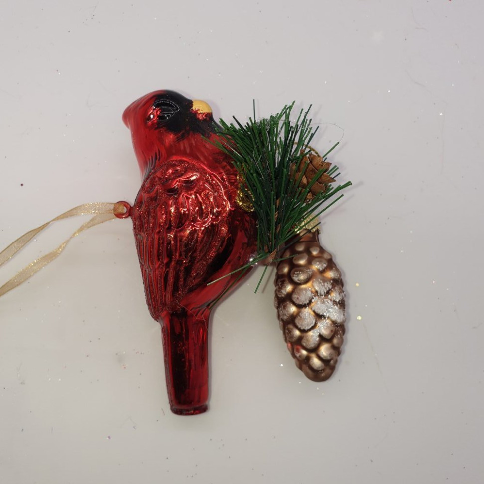 Украшение новогоднее "Птичка",  L11 W5 H7 см