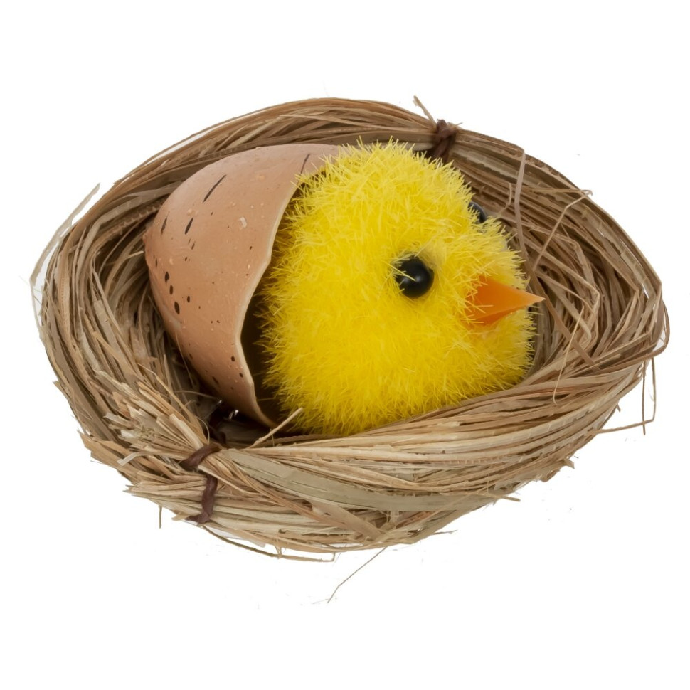 Набор из 6 изделий декоративных "Гнездо пасхальное" (6*5*4), L17 W11,5 H4 см