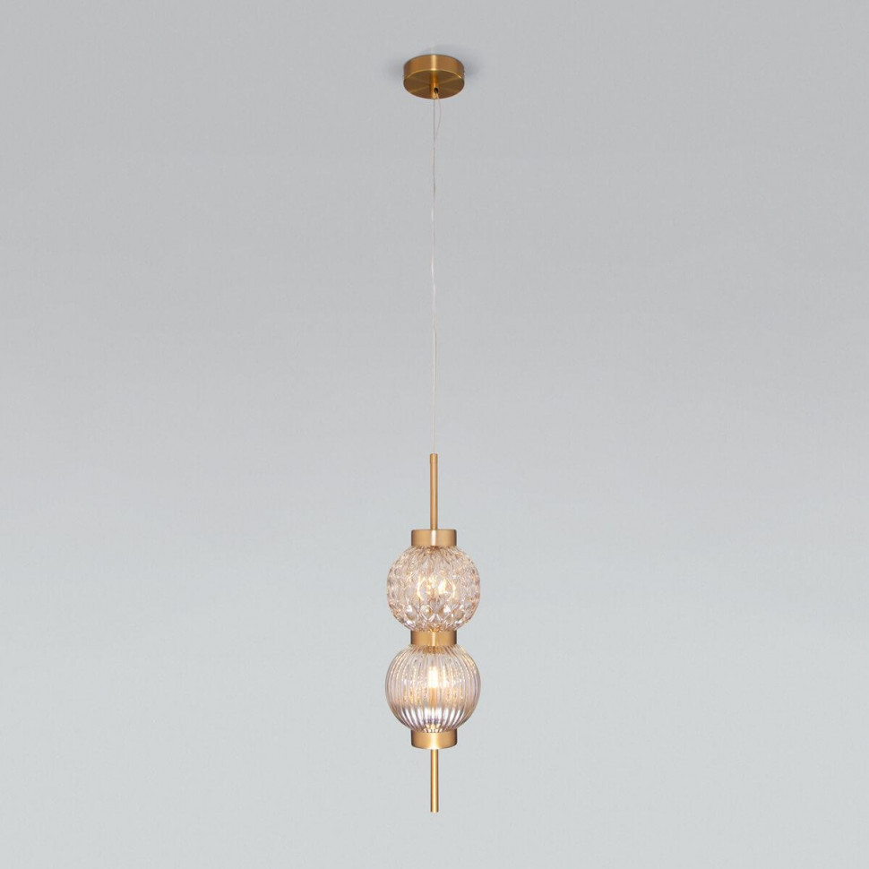 Подвесной светильник Eurosvet Plaza 50186/2 латунь