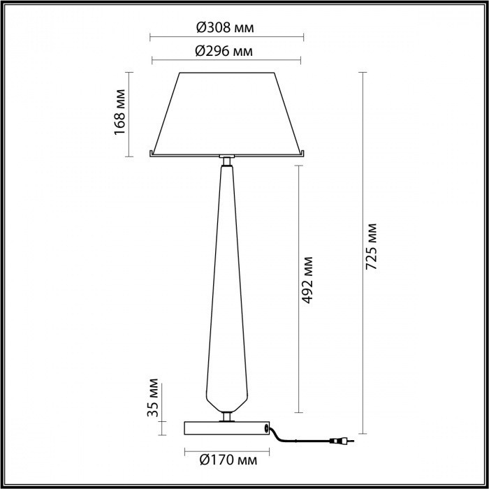 Интерьерная настольная лампа Tower 4852/1T Odeon Light