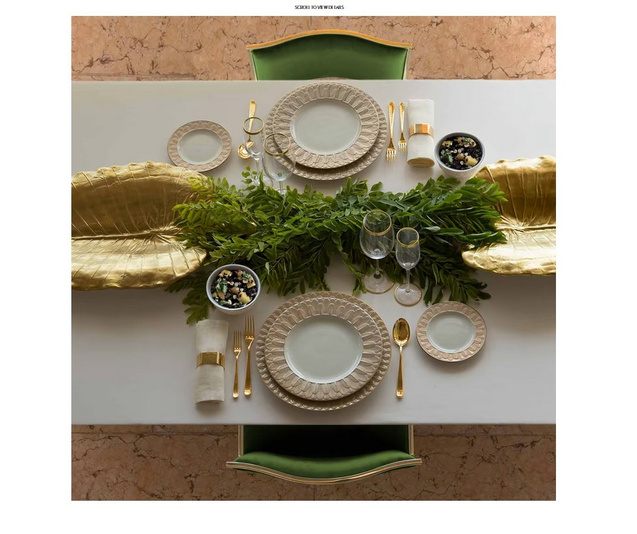 Блюдо сервировочное 32см."Peacock" caramel