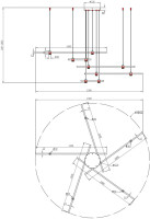 Подвесной светильник Errai A2195SP-5BK Arte Lamp