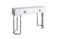 Консоль Garda Decor белое стекло/хром Консоль Garda Decor белое стекло/хром