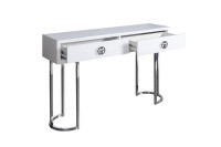 Консоль Garda Decor белое стекло/хром Консоль Garda Decor белое стекло/хром