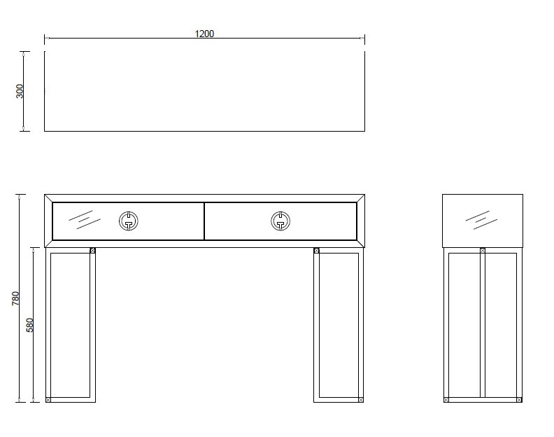 Консоль Garda Decor белое стекло/хром