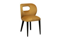Стул Unico велюровый горчичный Стул Unico велюровый горчичный