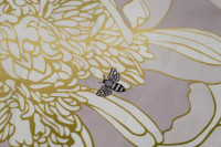 Пододеяльник "Пионы" 210х230см серый