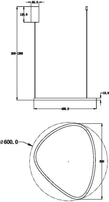 Подвесной светильник Glint MOD072PL-L28B3K Maytoni