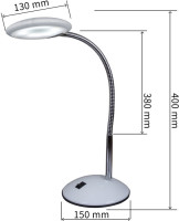 Офисная настольная лампа  02715-0.7-01 BK Reluce