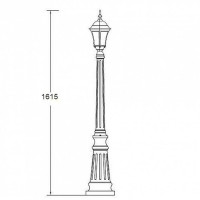 Наземный фонарь  91311S Bl Oasis Light