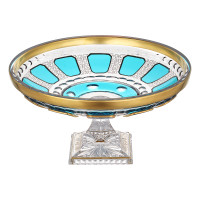 Ваза для фруктов н/н 33см."Антик Бирюза"