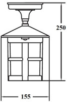 Потолочный светильник уличный CORDOBA 15805A Gb Oasis Light Потолочный светильник уличный CORDOBA 15805A Gb Oasis Light