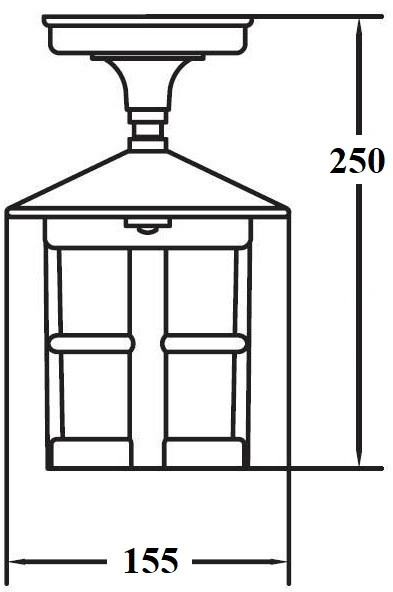 Потолочный светильник уличный CORDOBA 15805A Gb Oasis Light