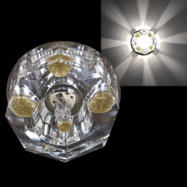 Точечный светильник  7091/H G9 CR+YL Sneha