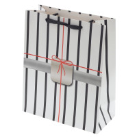 Пакет подарочный M (бумага 230г/м2, блок микс 12шт), L29 W12 H32 см, 4в.