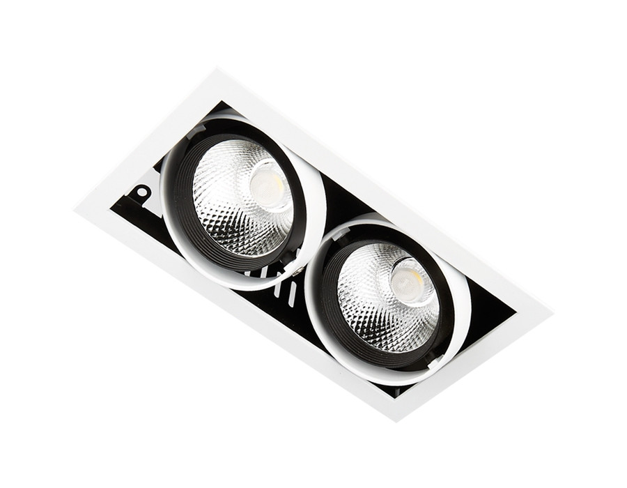 Точечный светильник Cardano Led T812 BK/CH 2*12W 4200K Ambrella