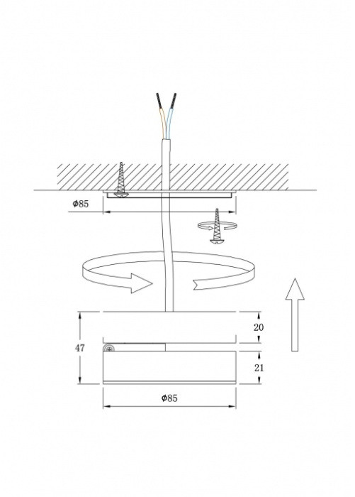Точечный светильник Vela A2511PL-1WH Arte Lamp