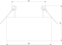 Точечный светильник Glam 25095/LED Elektrostandard