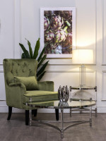 Лампа настольная стеклянная (светло-серый абажур) Лампа настольная стеклянная (светло-серый абажур)