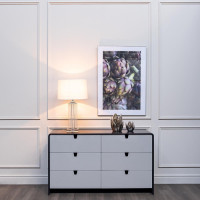 Лампа настольная стеклянная (светло-серый абажур) Лампа настольная стеклянная (светло-серый абажур)