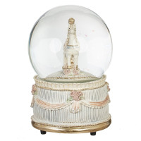 Фигурка декоративная в стекл шаре "Лошадка" (ключ, муз, движ), D 10 см, L9,5 W9,5 H14 см