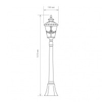 Уличный светильник Elektrostandard Diadema F GLYF-8046F черное золото a030677