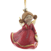 Фигурка декоративная подвесная "Ангел",   L5 W4,5 H7 см, 2в.