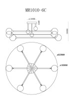 Потолочная люстра Stacy MR1010-6C MyFar