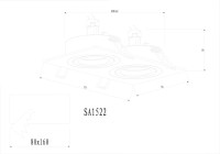 Точечный светильник SA1509 SA1522-BLACK Donolux