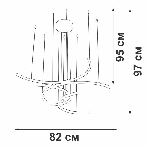 Подвесной светильник V3777-0/4S Vitaluce