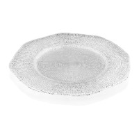 Блюдо круглое 34см."Diamante" прозрачное IVV