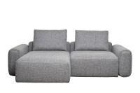 Диван Turin трехместный с канапе раскладной черно-серый Диван Turin трехместный с канапе раскладной черно-серый