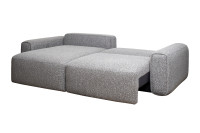 Диван Turin трехместный с канапе раскладной черно-серый Диван Turin трехместный с канапе раскладной черно-серый