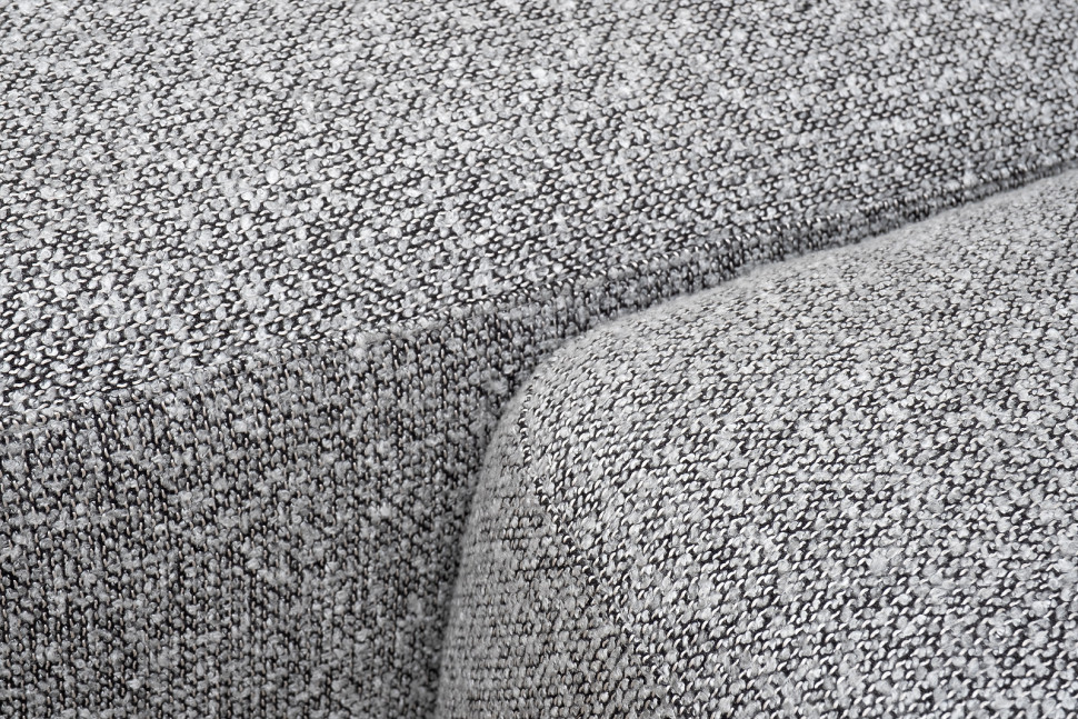 Диван Turin трехместный с канапе раскладной черно-серый