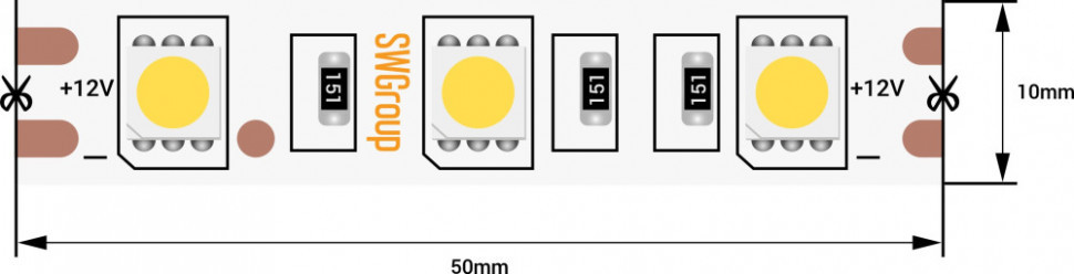 Светодиодная лента SWG560 SWG560-12-14.4-W-66-M SWG
