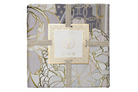 Пододеяльник "Пионы" 150х215см серый