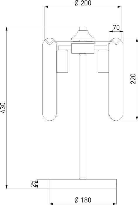 Интерьерная настольная лампа Claire 01170/3 золото Eurosvet