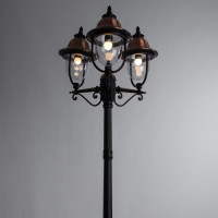 Наземный фонарь Barcelona A1486PA-3BK Arte Lamp Наземный фонарь Barcelona A1486PA-3BK Arte Lamp