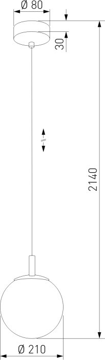Подвесной светильник Cadix 4609 Cadix Gold TK Lighting