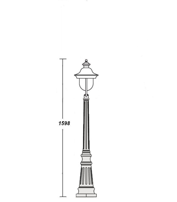 Наземный фонарь  84311c Bl Oasis Light