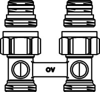 Узел присоединения Oventrop Multiflex F 1/2"HPx3/4"HP прямой