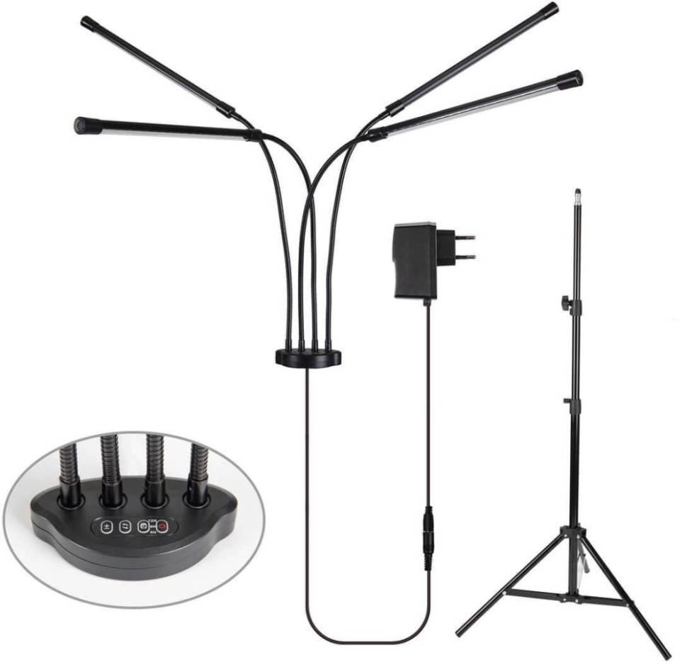 Светильник для растений Minigarden ULT-P32-36W/SPLE/TM/40 IP40 Black Quad Uniel