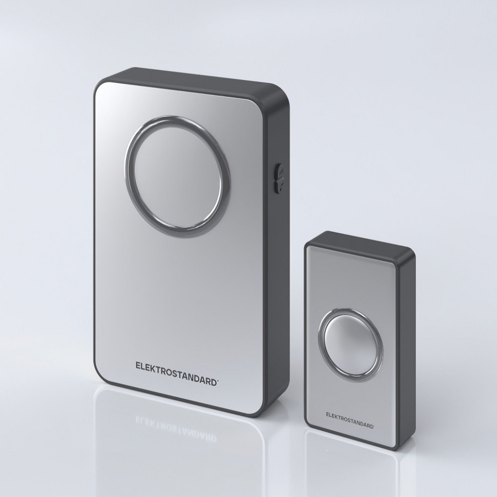 Звонок дверной DBQ27 DBQ27M WL Серебро/Чёрный Elektrostandard