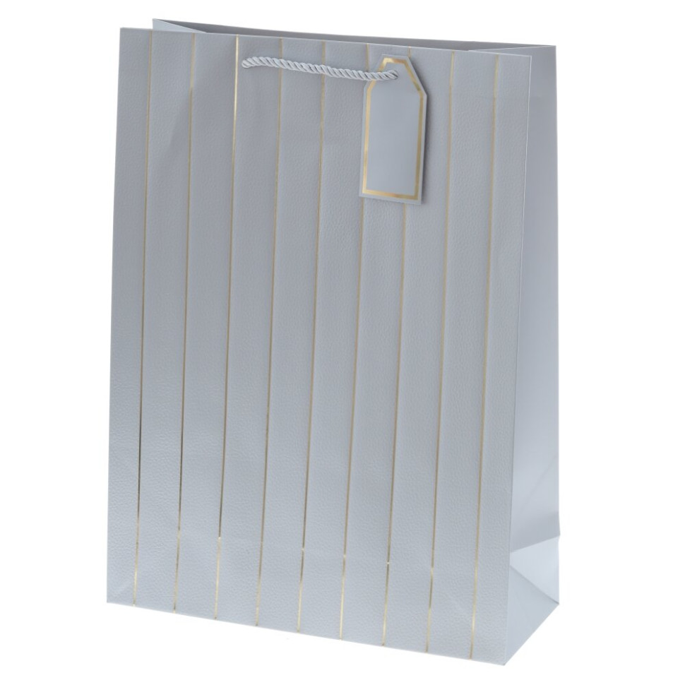 Пакет подарочный L (бумага 210г/м2, блок 12шт), L31 W12 H42 см, 9в.