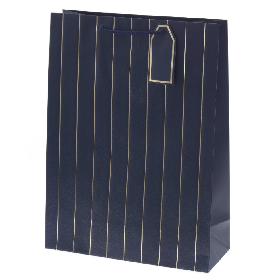 Пакет подарочный L (бумага 210г/м2, блок 12шт), L31 W12 H42 см, 9в.