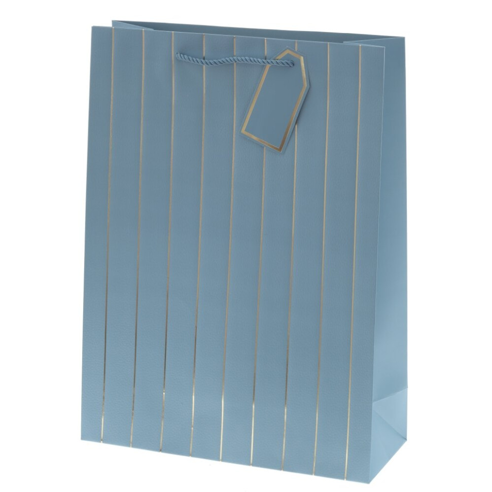 Пакет подарочный L (бумага 210г/м2, блок 12шт), L31 W12 H42 см, 9в.