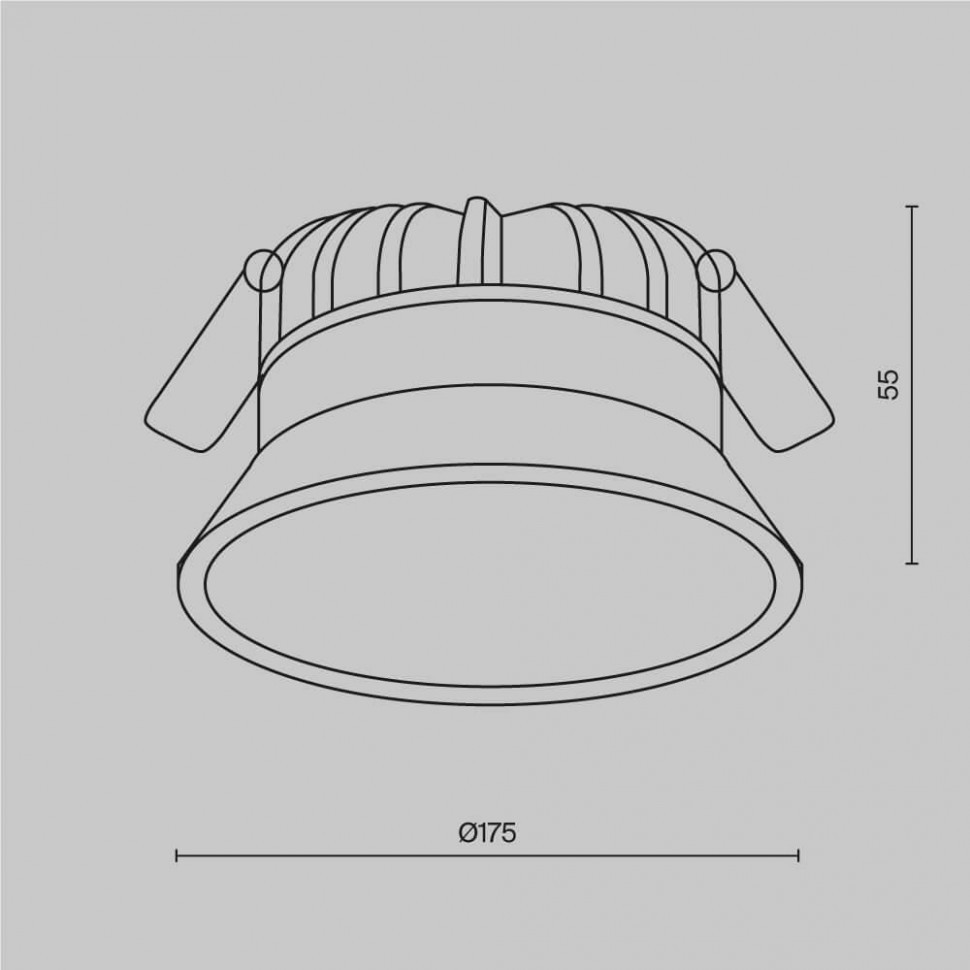 Встраиваемый светодиодный светильник Maytoni Technical Okno DL055-24W4K-W